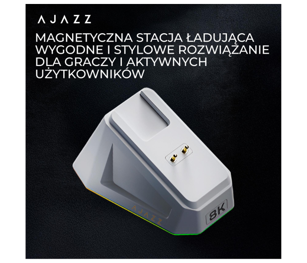 Ajazz AJ179PRO 3395-8K ze stacją dokującą biała - 1536387 - zdjęcie 13